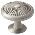 thumbnail image 1 of Amerock Crawford 1-3/8 in (35 mm) Diameter Satin Nickel Cabinet Knob, 1 of 7