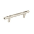 thumbnail image 1 of Amerock St. Vincent 3-3/4 in. (96mm) Center Polished Nickel Cabinet Pull, 1 of 7