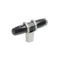thumbnail image 1 of Amerock Bp36647 Carrione 9/16" Bar Cabinet Knob - Marble Black / Polished Chrome, 1 of 5