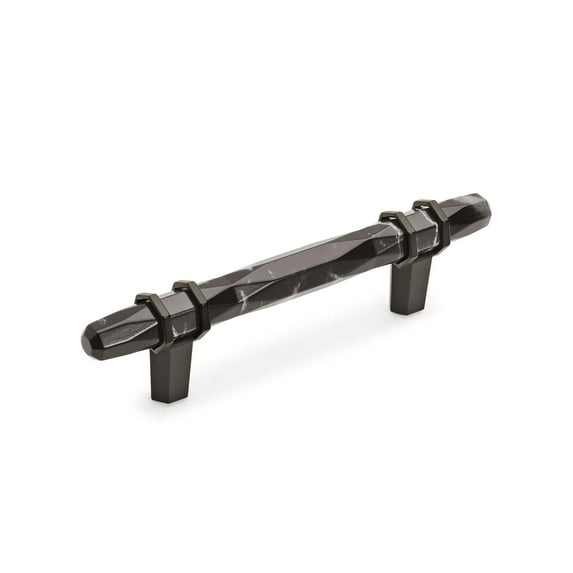 Amerock Bp36648 Carrione 3-3/4" Center To Center Designer Cabinet Pull - Marble Black /