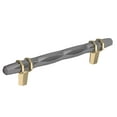 thumbnail image 1 of Amerock Bp36649l London 5-1/16" Center To Center Bar Cabinet Pull - Black Chrome / Golden, 1 of 7