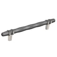 thumbnail image 1 of Amerock Bp36650l London 6-5/16" Center To Center Bar Cabinet Pull - Black Chrome / Satin, 1 of 7