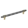 thumbnail image 1 of Amerock Bp36663 Carrione 8" Center To Center Designer Cabinet Pull - Black Chrome / Golden, 1 of 7