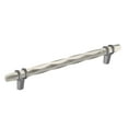 thumbnail image 1 of Amerock Bp36663 Carrione 8" Center To Center Designer Cabinet Pull - Satin Nickel / Black, 1 of 7