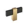 thumbnail image 1 of Amerock Bp36720 Mulino 5/16" Bar Cabinet Knob - Matte Black / Champagne Bronze, 1 of 7