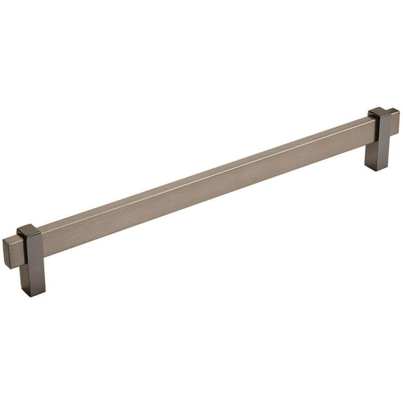 Amerock Bp36726 Mulino 10-1/16" Center To Center Bar Cabinet Pull - Black Brushed Nickel /