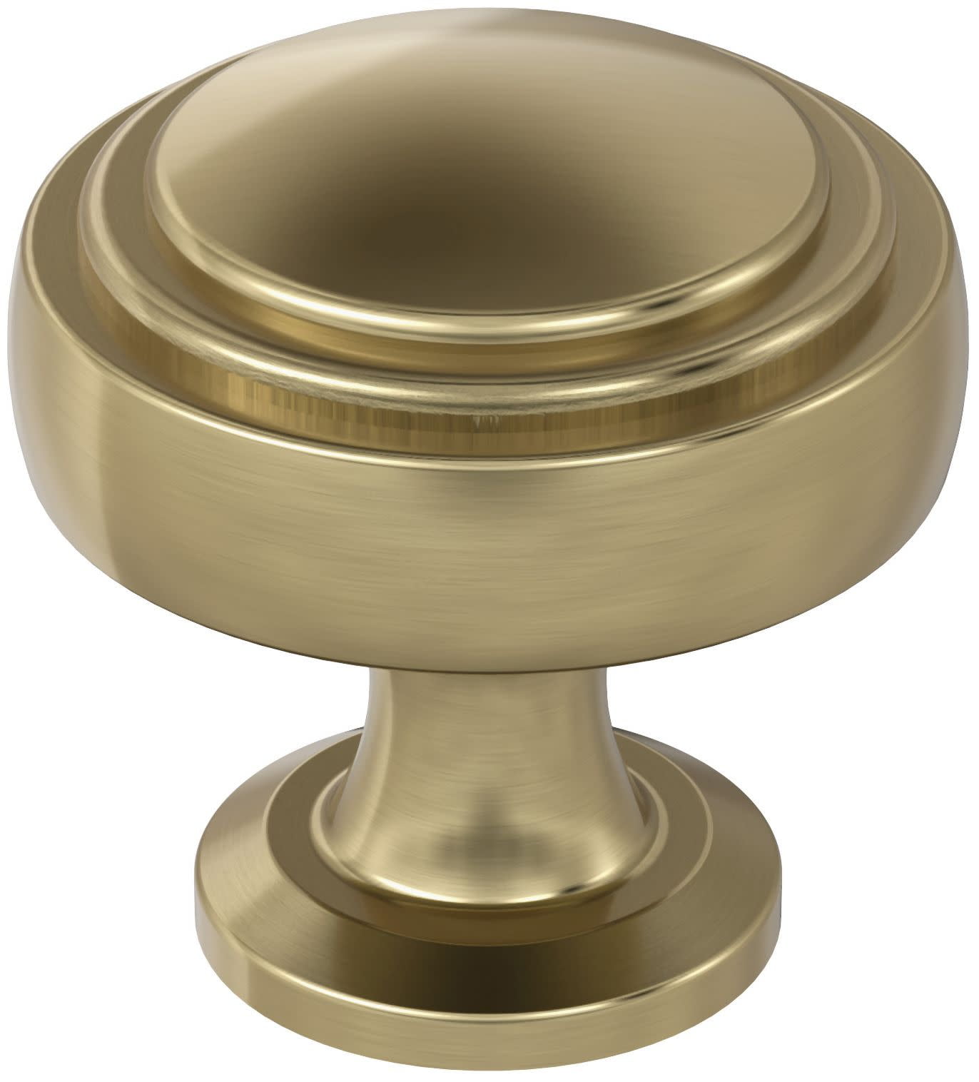 Golden Champagne Round Traditional Cabinet Knob with Mounting Hardware