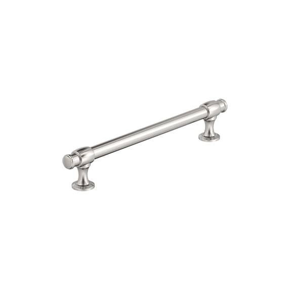 Amerock Winsome 6-5/16 inch (160mm) Center-to-Center Polished Nickel Cabinet Pull