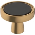 thumbnail image 1 of Amerock Bp36857 Mergence 1-3/8" Mushroom Cabinet Knob - Matte Black / Champagne Bronze, 1 of 7