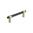 thumbnail image 1 of Amerock Bp36858 Mergence 3-3/4" Center To Center Bar Cabinet Pull - Matte Black / Golden, 1 of 7