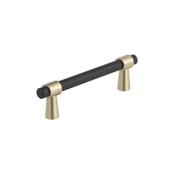 Amerock Bp36858 Mergence 3-3/4" Center To Center Bar Cabinet Pull - Matte Black / Golden