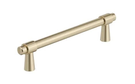 Golden Champagne Modern Industrial Bar Cabinet Pull with Mounting Hardware