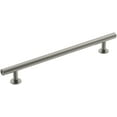thumbnail image 1 of Amerock Radius 7-9/16 in (192 mm) Center-to-Center Satin Nickel Cabinet Pull, 1 of 7