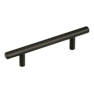 Amerock Rift 5-1/16 in. (128 mm) Matte Black Cabinet Drawer Pull