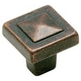 thumbnail image 1 of Amerock Bp4429 Forgings 1-1/8" Square Cabinet Knob - Bronze, 1 of 5