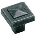 thumbnail image 1 of Amerock Bp4429 Forgings 1-1/8" Square Cabinet Knob - Wrought Iron, 1 of 5