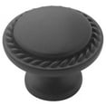 thumbnail image 1 of Allison Value 1-3/16 in (30 mm) Diameter Flat Black Cabinet Knob, 1 of 7