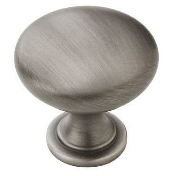 Amerock Bp53005-10Pack Edona 1-1/4" Diameter Mushroom Cabinet Knob - Silver
