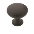 thumbnail image 1 of Miseno Mckbl118-10Pk Cypress 1-1/4" Round Mushroom Cabinet Knob - Black, 1 of 7