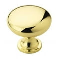 thumbnail image 1 of Amerock Allison Round Cabinet Knob 1-1/4 in. D 1-1/8 in. Polished Brass 1 pk, 1 of 7