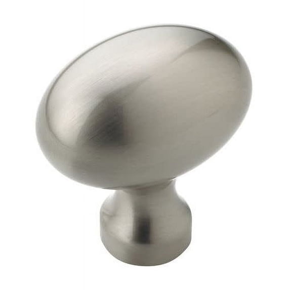 Amerock Vaile 1-3/8 in (35 mm) Length Satin Nickel Cabinet Knob