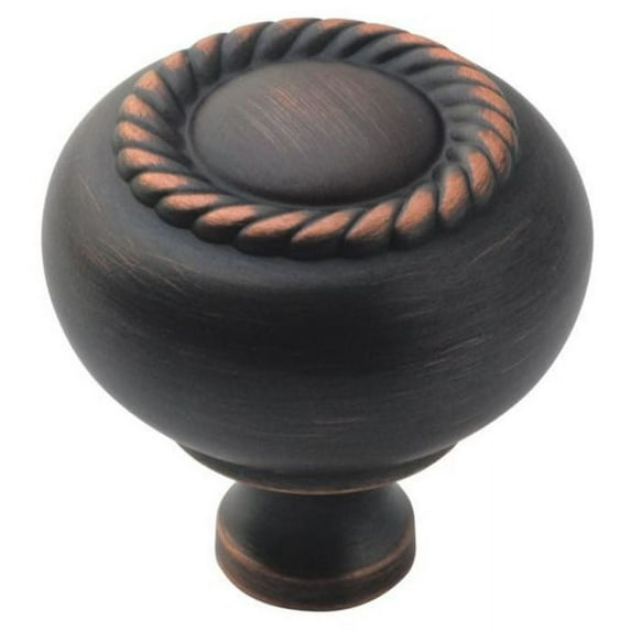 Amerock Everyday Heritage 1-1/4 in (32 mm) Diameter Oil-Rubbed Bronze Cabinet Knob