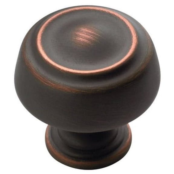 Amerock Bp53700-10Pack Kane 1-3/16" Diameter Mushroom Cabinet Knob - Bronze