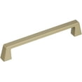 thumbnail image 1 of Blackrock 6-5/16 in (160 mm) Center-to-Center Golden Champagne Cabinet Pull, 1 of 7