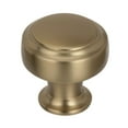 thumbnail image 1 of Amerock Highland Ridge 1-3/16 in (30 mm) Diameter Golden Champagne Cabinet Knob, 1 of 7