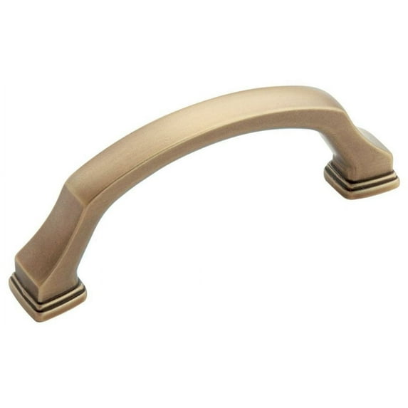 Revitalize 3 in (76 mm) Center-to-Center Gilded Bronze Cabinet Pull