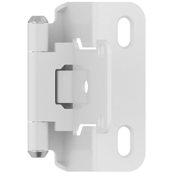Amerock Bp7550 Functional Hardware 1/2" Overlay Wrap Cabinet Door Hinge - White