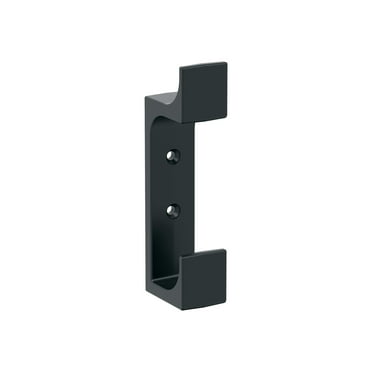 Amerock Bray Contemporary Double Prong Matte Black Wall Hook