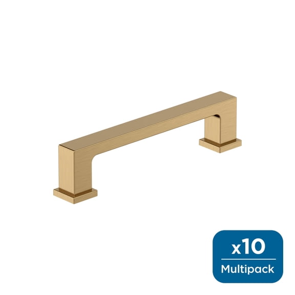 Amerock Bridgeport 3-3/4 inch (96mm) Center-to-Center Champagne Bronze Cabinet Pull - 10 Pack