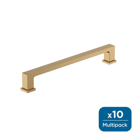 Amerock Bridgeport 6-5/16 inch (160mm) Center-to-Center Champagne Bronze Cabinet Pull - 10 Pack