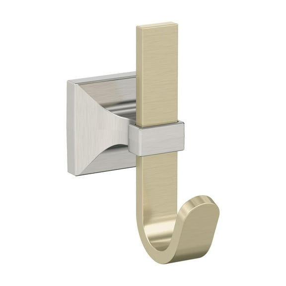 Amerock Burbank Transitional Single Prong Golden Champagne/Satin Nickel Wall Hook