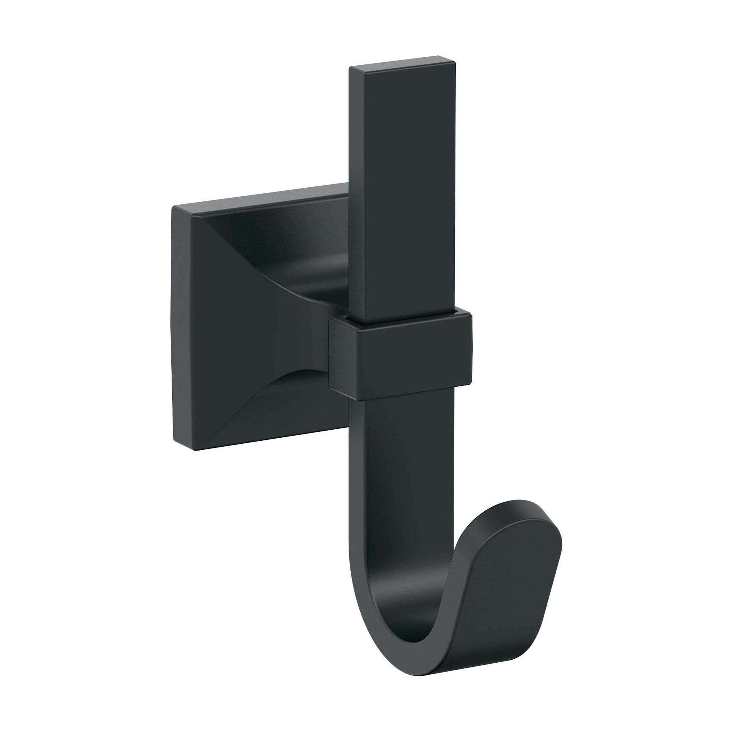 Matte Black Metal Single Prong Decorative Wall Hook