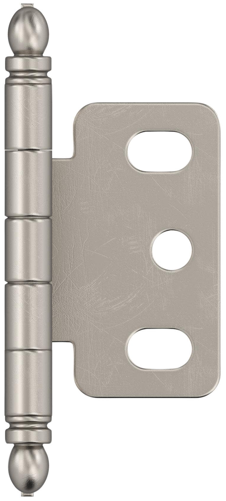 Amerock  PK3180TB  Inset Hinges  Functional  Cabinet Hinges  Wrap Hinges  ;Satin Nickel