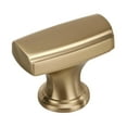 thumbnail image 1 of Amerock Highland Ridge 1-3/8 in (35 mm) Length Golden Champagne Cabinet Knob, 1 of 7