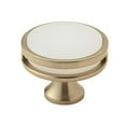 thumbnail image 1 of Amerock Oberon 1-3/4 in (44 mm) Diameter Golden Champagne/Frosted Cabinet Knob, 1 of 7