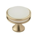 thumbnail image 1 of Amerock Oberon 1-3/8 in (35 mm) Diameter Golden Champagne/Frosted Cabinet Knob, 1 of 7