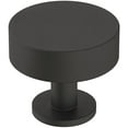 thumbnail image 1 of Amerock Radius 1-1/4 in (32 mm) Diameter Matte Black Cabinet Knob, 1 of 7