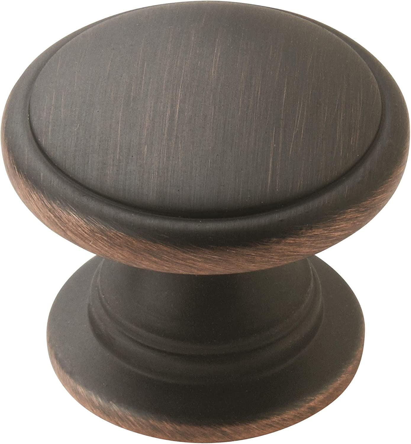 Amerock , Knob , Oil Rubbed Bronze , inch (32 mm) Diameter