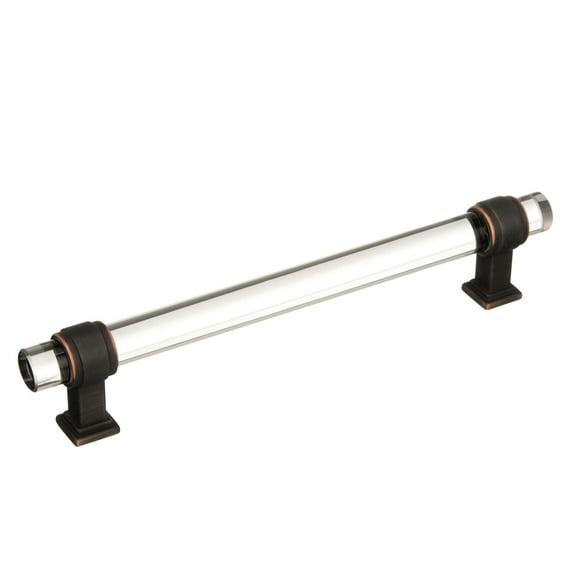 Amerock A36656 CORB 160 mm Glacio Cabinet Pull - Clear, Oil Rubbed Bronze