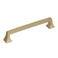 thumbnail image 1 of Mulholland 6-5/16 in (160 mm) Center-to-Center Golden Champagne Cabinet Pull, 1 of 7