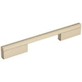 thumbnail image 1 of Separa 6-5/16 in (160 mm) Center-to-Center Silver Champagne Cabinet Pull, 1 of 7