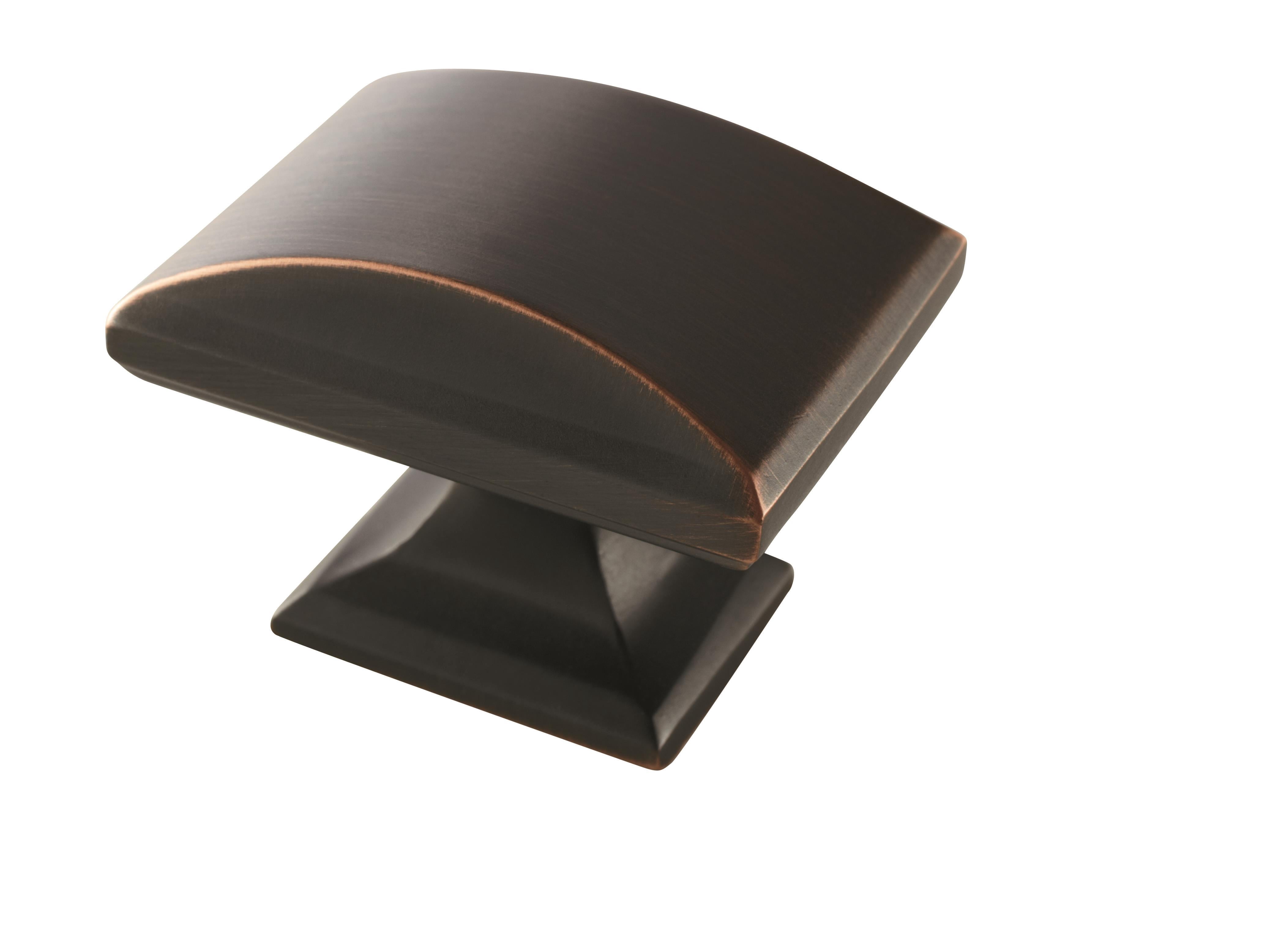 Amerock Candler 1-1/2 inch (38mm) Length Oil-Rubbed Bronze Cabinet Knob, 5 Pack