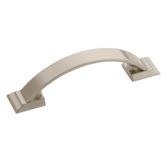 Amerock Candler 3 inch (76mm) Center-to-Center Satin Nickel Cabinet Pull - 10 Pack