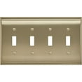thumbnail image 1 of Amerock Candler 4 Toggle Golden Champagne Wall Plate, 1 of 5