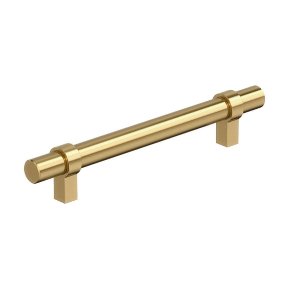 Amerock Central 5-1/16 inch (128mm) Center-to-Center Champagne Bronze Cabinet Pull, 10 Pack