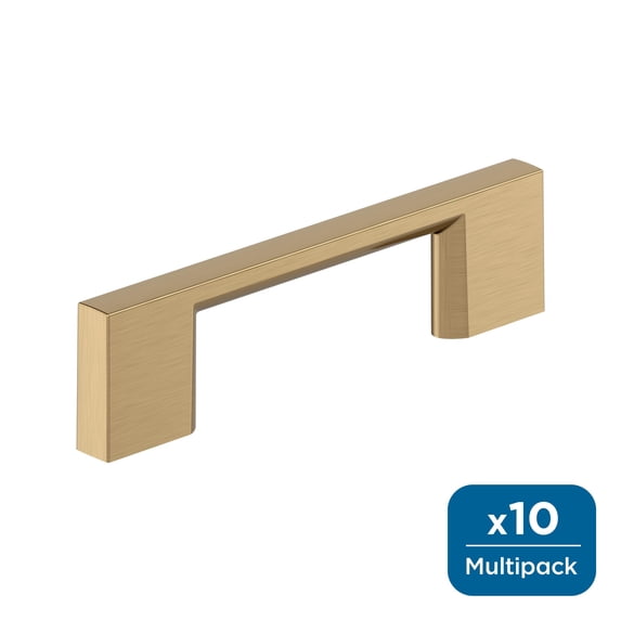 Amerock Cityscape 3 inch (76mm) Center-to-Center Champagne Bronze Cabinet Pull - 10 Pack